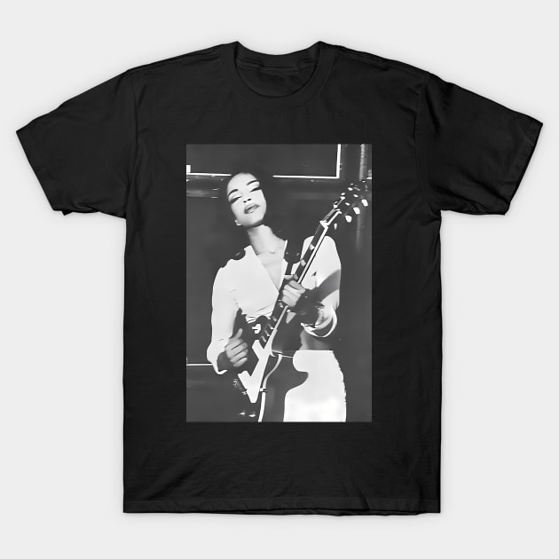 Sade Playing The Guitar T-Shirt by keng-dela